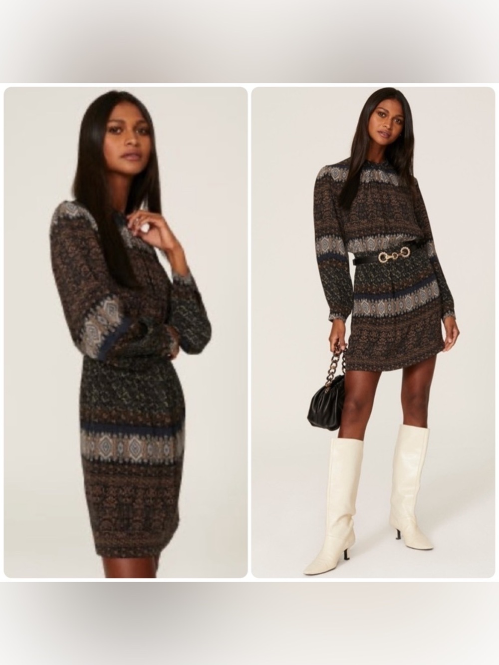 Vanessa Bruno Santana Printed Dress Size 8/ EUR 40